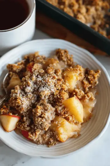 Healthy Breakfast Apple Crumble