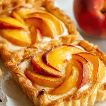 Peach and Cream Cheese Mini Tarts