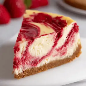 Strawberry Swirl Cheesecake