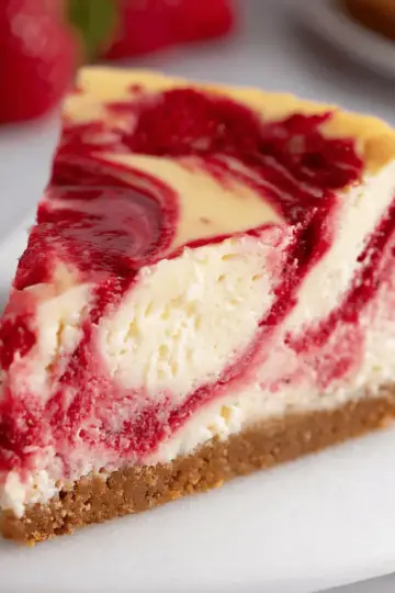 Strawberry Swirl Cheesecake