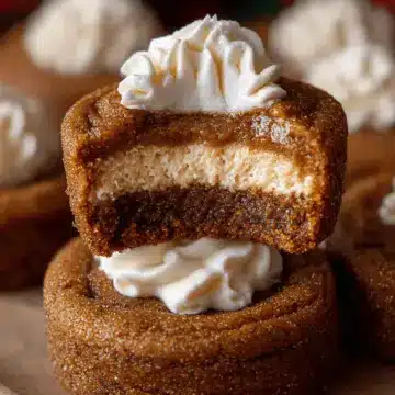 Gingerbread Cheesecake Cookies