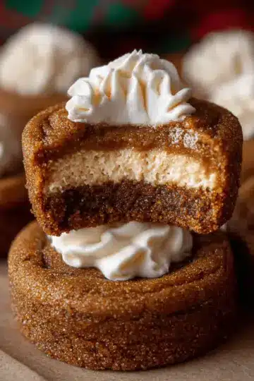 Gingerbread Cheesecake Cookies