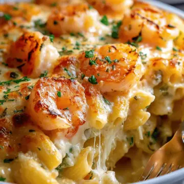 Shrimp Scampi Pasta Bake