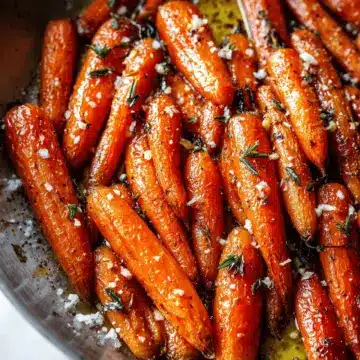 Honey Roasted Carrots With Garlic Butter