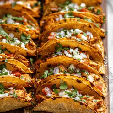 20 Minute Mini Baked Chicken Tacos