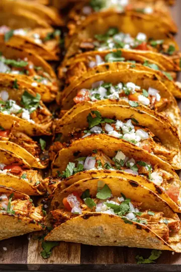 20 Minute Mini Baked Chicken Tacos