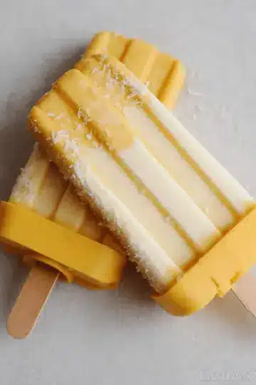 Coconut Mango Popsicles