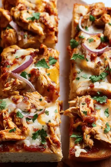 BBQ Chicken French Bread Pizza