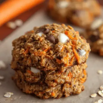 Healthy Carrot Cake Oatmeal Cookies