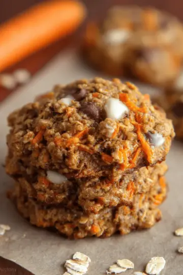 Healthy Carrot Cake Oatmeal Cookies