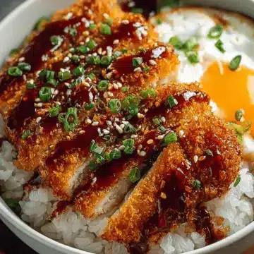 Japanese Katsu Bowls with Tonkatsu Sauce