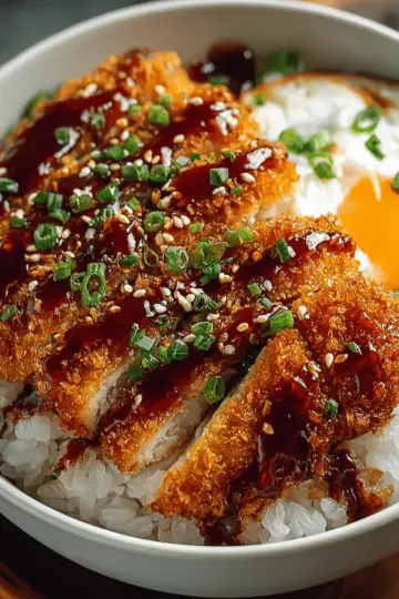 Japanese Katsu Bowls with Tonkatsu Sauce