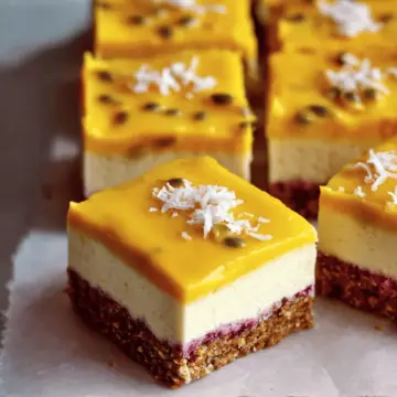 Vegan Mango Cheesecake Bars