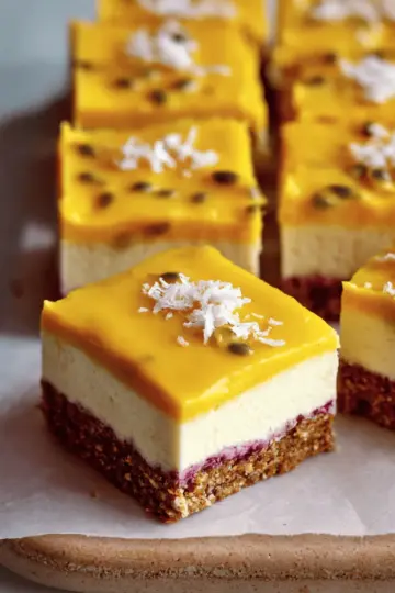 Vegan Mango Cheesecake Bars