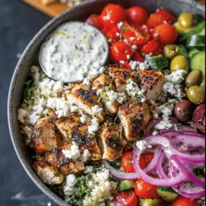 Low-Carb Greek Chicken Bowls