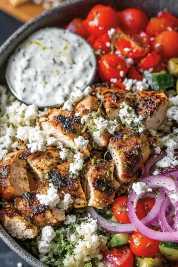 Low-Carb Greek Chicken Bowls