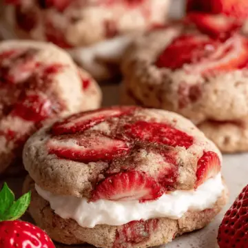 Strawberry Cheesecake Cookies