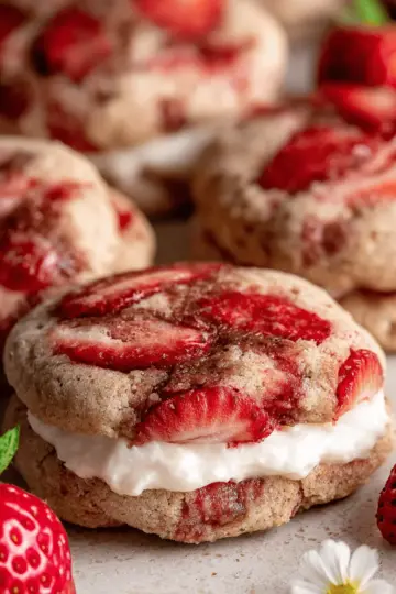 Strawberry Cheesecake Cookies
