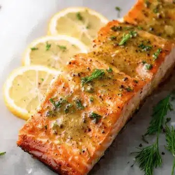 Honey Mustard Baked Salmon