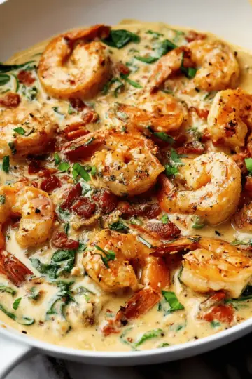 Easy Creamy Tuscan Shrimp Recipe