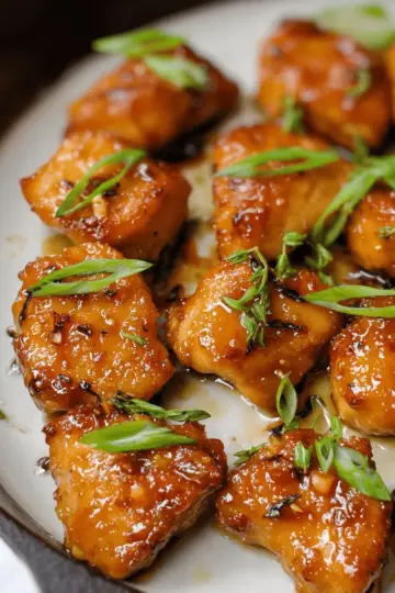 5-Ingredient Honey Garlic Chicken Bites