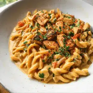 Cashew Cream Cajun Chicken Pasta