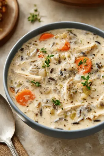 Crockpot Chicken Wild Rice Soup