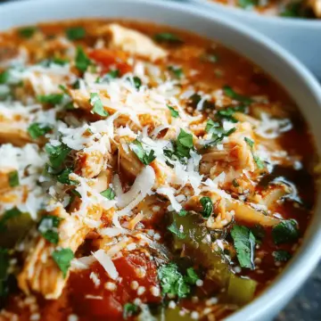 Crockpot Chicken Parmesan Soup