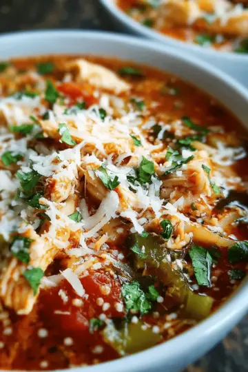 Crockpot Chicken Parmesan Soup