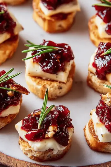 Cranberry Brie Bites