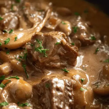 Slow Cooker Beef Stroganoff Stew