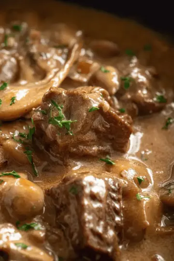Slow Cooker Beef Stroganoff Stew