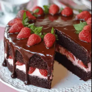 Chocolate Strawberry Cake