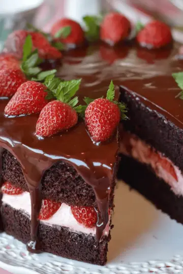 Chocolate Strawberry Cake