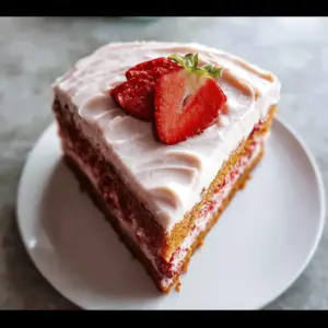 Homemade Strawberry Cake