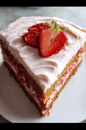 Homemade Strawberry Cake