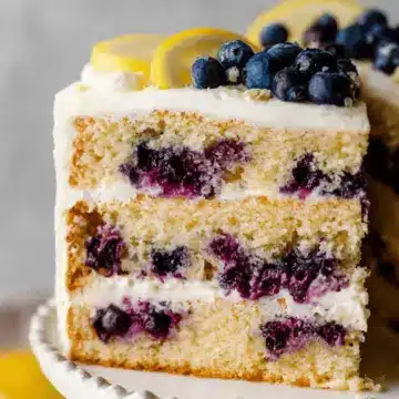 Lemon Blueberry Layer Cake