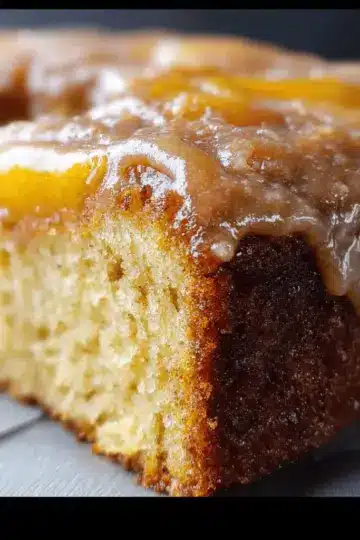 Brown Sugar Peach Cake