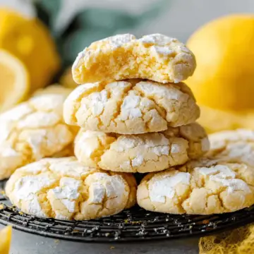 Very Lemon Crinkle Cookies