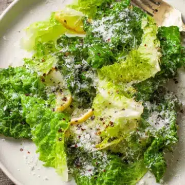 Lemon Parmesan Lettuce Salad Recipe