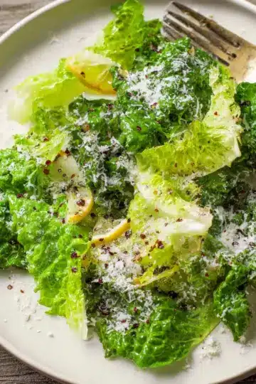 Lemon Parmesan Lettuce Salad Recipe