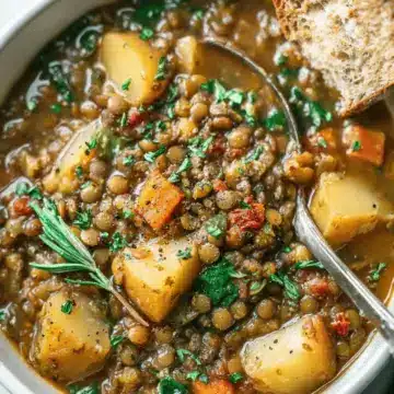 Easy Lentil Potato Soup Recipe