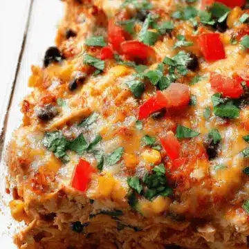 Easy Chicken Burrito Casserole