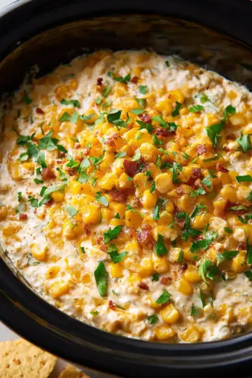 Slow Cooker Corn and Jalapeno Dip