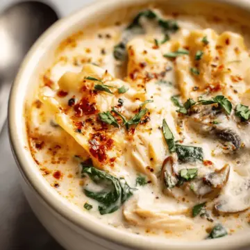 Creamy Chicken Lasagna Soup