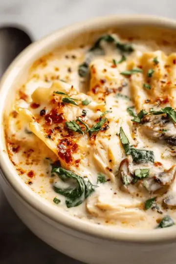 Creamy Chicken Lasagna Soup