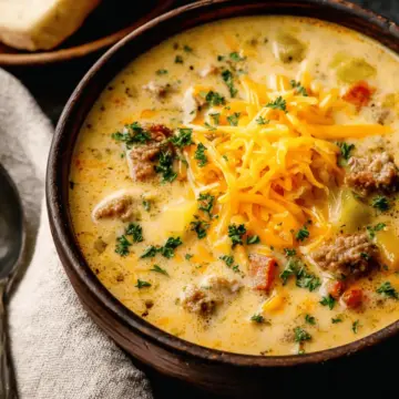 Award Winning Cheeseburger Soup