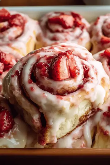 Strawberry Cinnamon Rolls