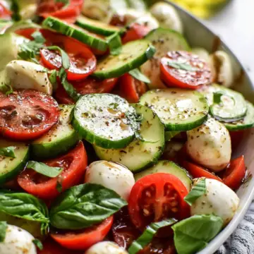 Cucumber Caprese Salad