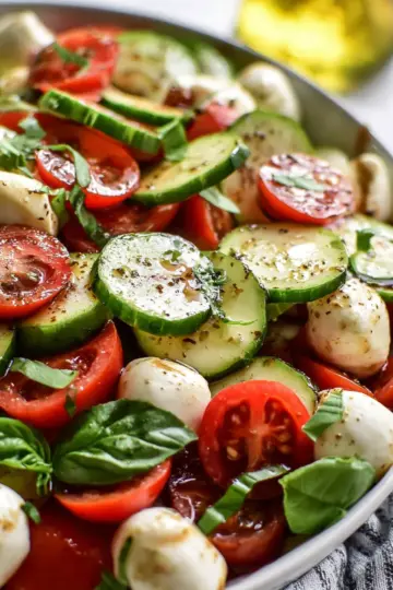 Cucumber Caprese Salad